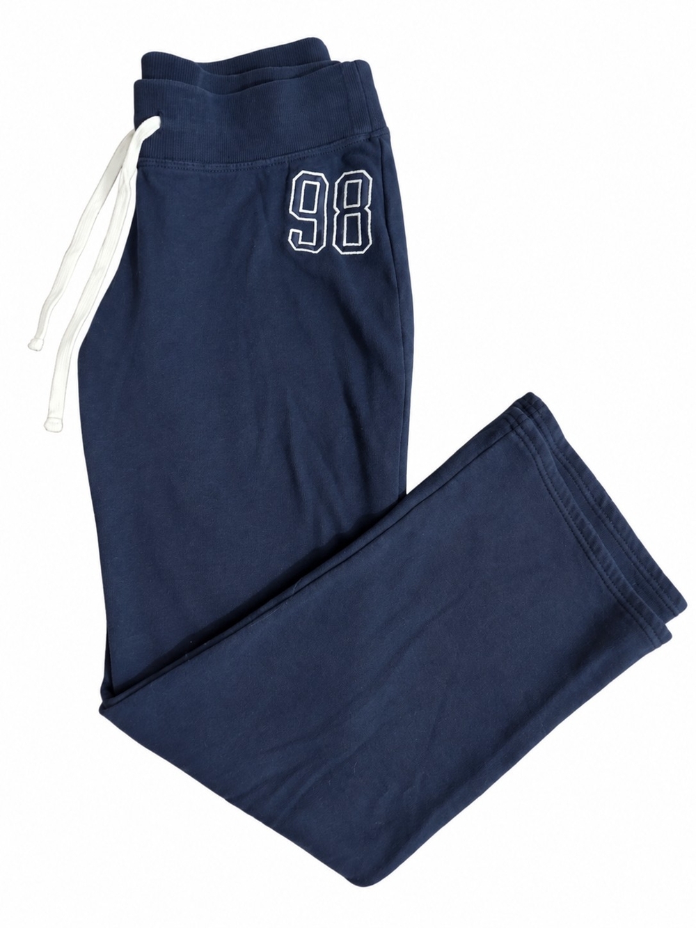 Y2K Hollister Navy Flare Sweatpants 98 Logo Size Medium